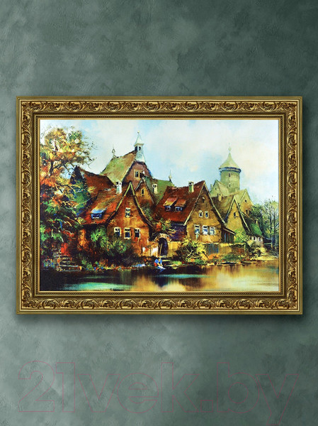 Изображение товара Картина Декарт Старинный итальянский городок 8Л1269 (в раме)