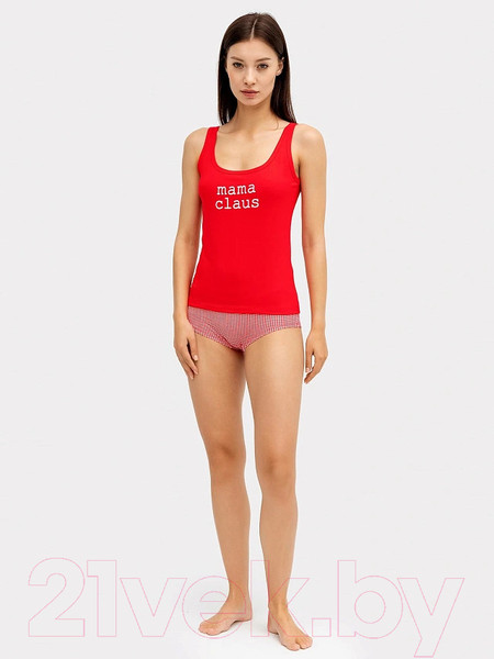 Изображение товара Пижама Mark Formelle 442202 (р.164/170-88-94, красный/красная клеточка виши)