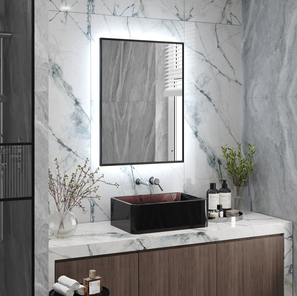 Изображение товара Зеркало Континент Meridian Gray Led 60x80 (с бесконтактным сенсором)