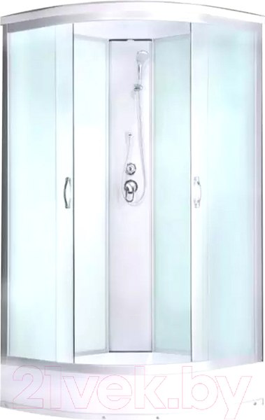 Изображение товара Душевая кабина Водный мир ВМ-883 Е 100x100 (белый/матовое стекло)