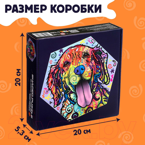 Изображение товара Пазл Puzzle Time Радостный песик / 9847776 (500эл)