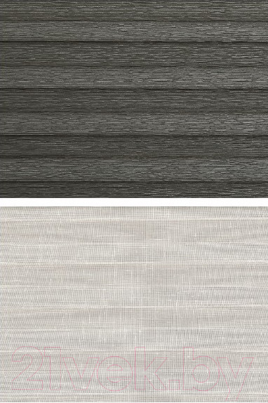 Изображение товара Штора-плиссе Delfa Walnut СПШ-3401/3504 Basic Transparent (62x160, антрацит/белый)