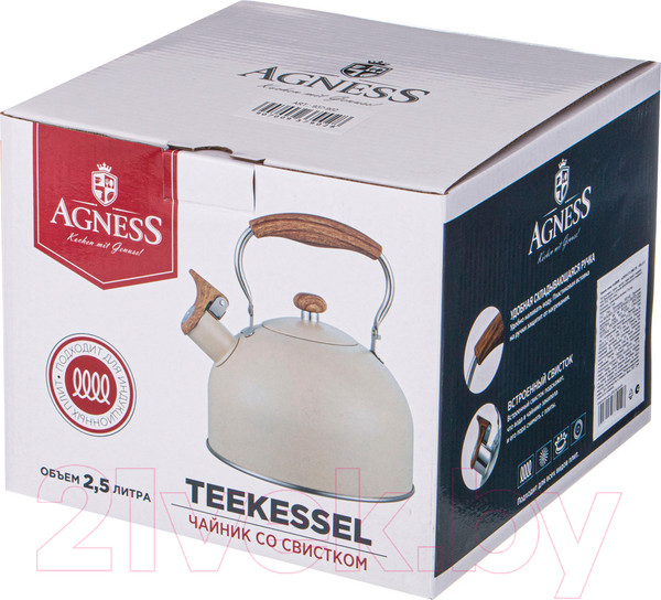 Изображение товара Чайник со свистком Agness 937-903