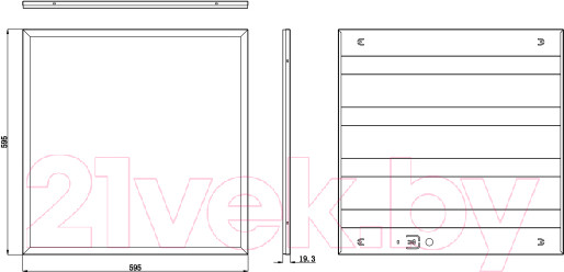 Изображение товара Панель светодиодная ЭРА SPO-6-72-4K-M / Б0061329