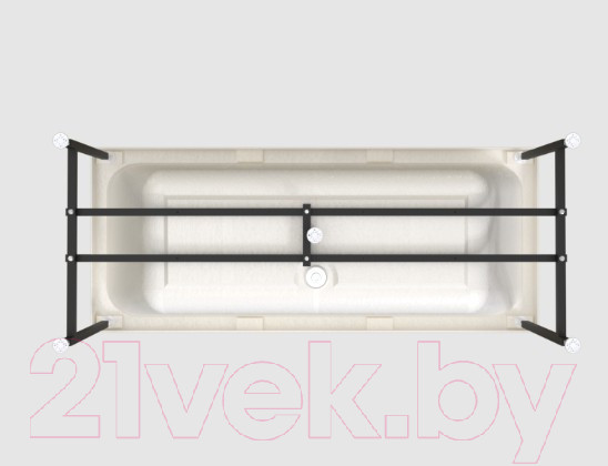 Изображение товара Ванна акриловая Radomir Патрисия 175x75 / 1-01-2-0-1-330К