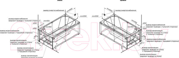 Изображение товара Ванна акриловая Radomir Прованс 170x90 / 1-01-2-0-1-187К