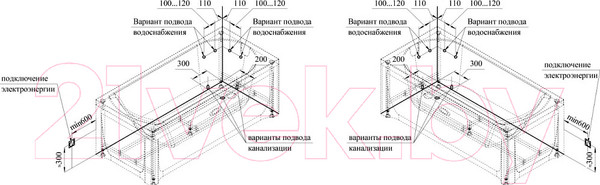 Изображение товара Ванна акриловая Radomir Николь 150x70 / 2-01-0-0-1-239Р (с каркасом)