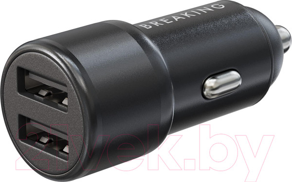 Изображение товара Адаптер питания автомобильный Breaking А01 2USB-A / 23174 (черный)