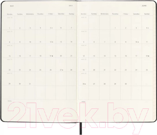 Изображение товара Ежедневник Moleskine Classic Large / DHB12DC3 (черный)