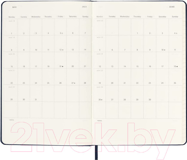 Изображение товара Ежедневник Moleskine Classic Large / DHB2012DC3 (синий сапфир)