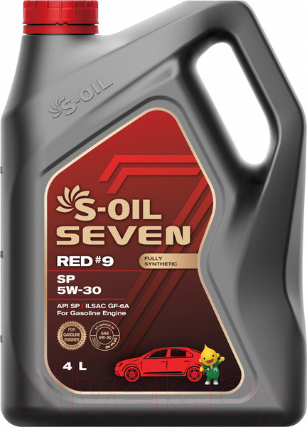 Изображение товара Моторное масло S-Oil Seven Red №9 SP 5W30 / E108296 (4л)