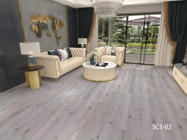 Изображение товара Виниловый пол Aspenfloor SPC Smart Choice Дуб фостер SC1-02