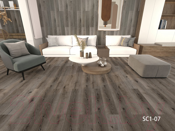 Изображение товара Виниловый пол Aspenfloor SPC Smart Choice Дуб винтаж SC1-07