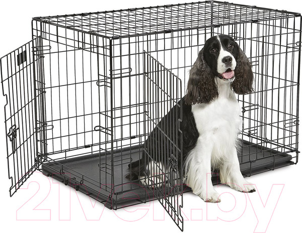 Изображение товара Клетка для животных Midwest Contour для собак 2 двери / 836DD (93x59x62см)