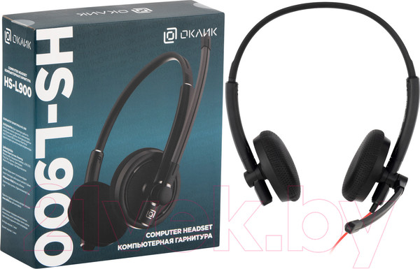 Изображение товара Наушники-гарнитура Оклик HS-L900 / 1532022 (черный)