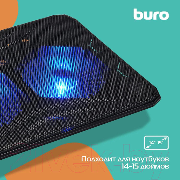 Изображение товара Подставка для ноутбука Buro BU-LCP156-B214 (черный)