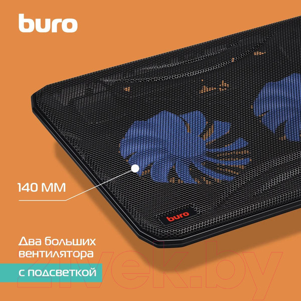 Изображение товара Подставка для ноутбука Buro BU-LCP156-B214 (черный)