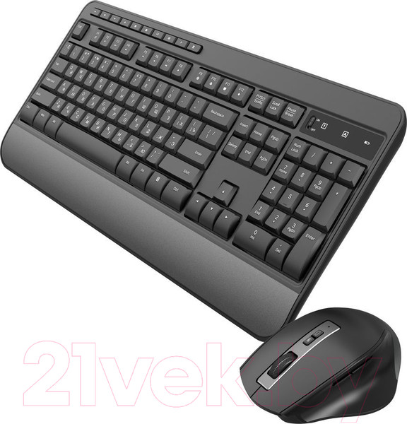 Изображение товара Комплект клавиатура и мышь Оклик S290W / 351701