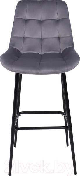 Изображение товара Стул барный Алвест AV 405 (темно-серый бархат Н-15/черный)
