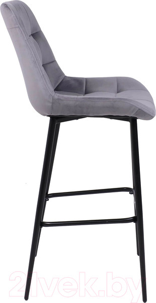 Изображение товара Стул барный Алвест AV 405 (темно-серый бархат Н-15/черный)