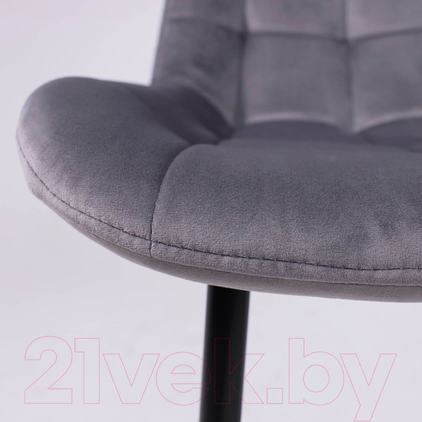 Изображение товара Стул барный Алвест AV 405 (темно-серый бархат Н-15/черный)