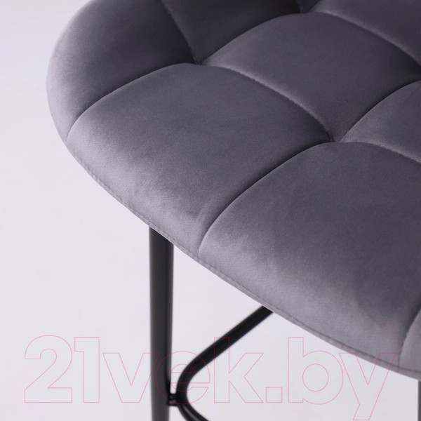 Изображение товара Стул барный Алвест AV 405 (темно-серый бархат Н-15/черный)