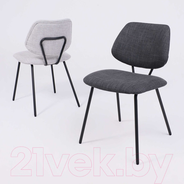 Изображение товара Стул AksHome Dixie (темно-серая ткань/черный)