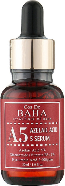 Изображение товара Сыворотка для лица Cos de Baha Azlaic Acid 5% Serum Противовоспалительная (30мл)