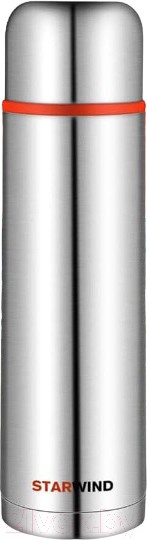 Изображение товара Термос для напитков StarWind 10-1000 (серебристый/красный)
