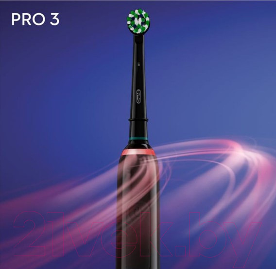 Изображение товара Набор электрических зубных щеток Oral-B Pro 3 (черный, белый)