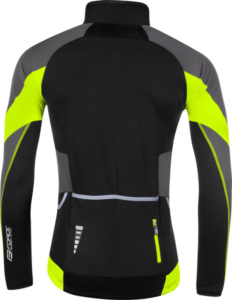 Изображение товара Велокуртка FORCE X70 Windster / 899905-XL-F (серый/черный/ флуоресцентный)