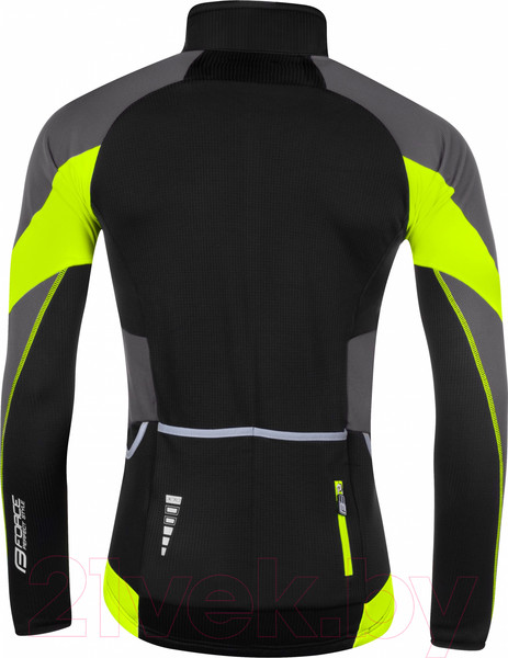 Изображение товара Велокуртка FORCE X70 Windster / 899905-XXL-F (серый/черный/ флуоресцентный)