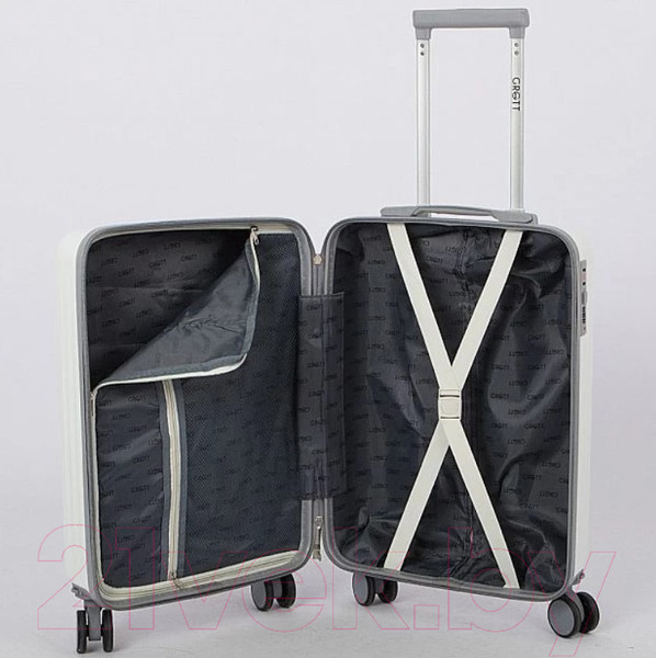 Изображение товара Чемодан на колесах Grott 340-614/5-20WGR (белый)