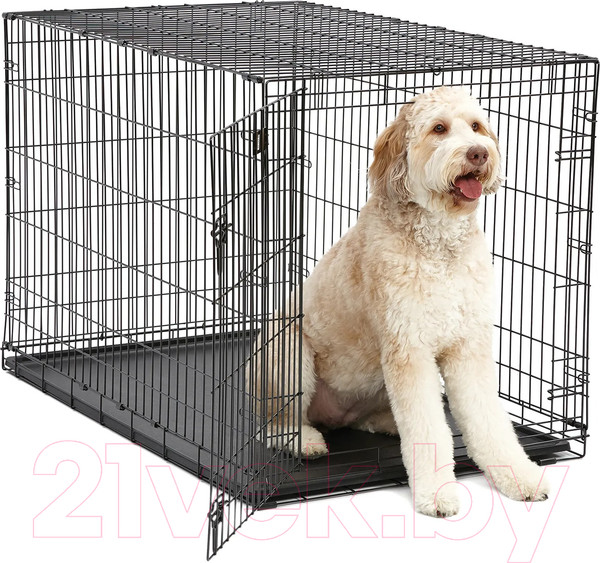Изображение товара Клетка для животных Midwest iCrate для собак 1 дверь / 1548 (124x76.5x81.5см, черный)