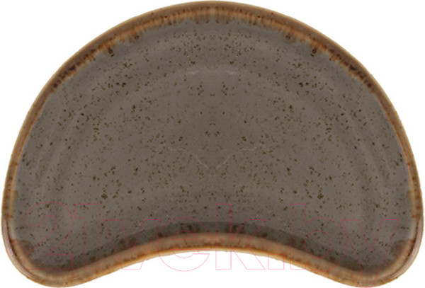 Изображение товара Тарелка закусочная (десертная) Porland Полумесяц 802111 / 4346 (темно-серый)