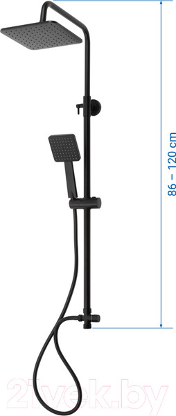 Изображение товара Душевая система Slovarm EH 3530_B (черный)
