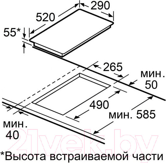 Изображение товара Индукционная варочная панель Maunfeld CVI292STBK