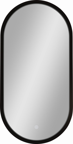 Изображение товара Зеркало Континент Delia Black Led 40x80