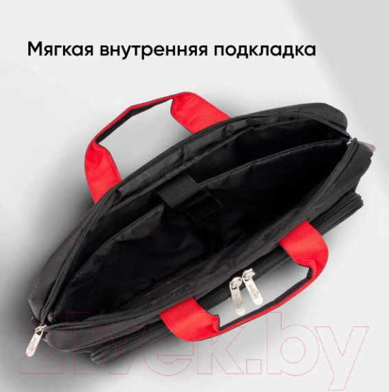 Изображение товара Сумка для ноутбука PC Pet 15.6 6903 / TN6903BKLS (черный нейлон)