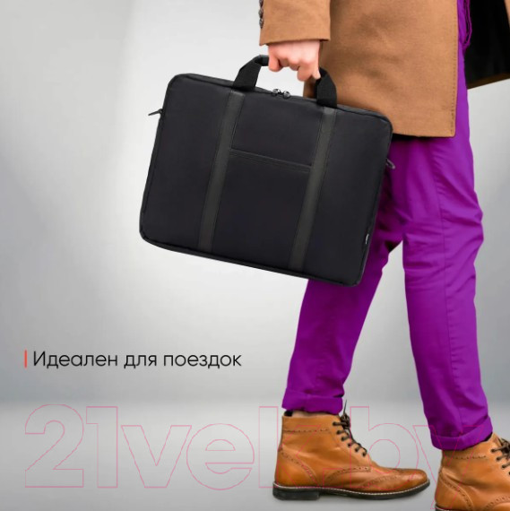 Изображение товара Сумка для ноутбука PC Pet 15.6 PCP-1003BK (черный нейлон)