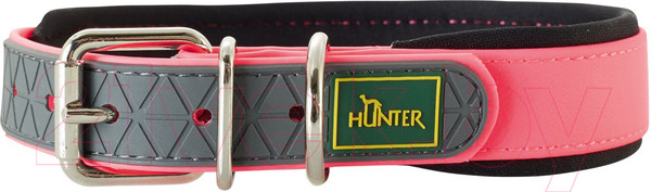 Изображение товара Ошейник HUNTER Collar Convenience Comfort / 63108 (55/M-L, неоновый розовый)