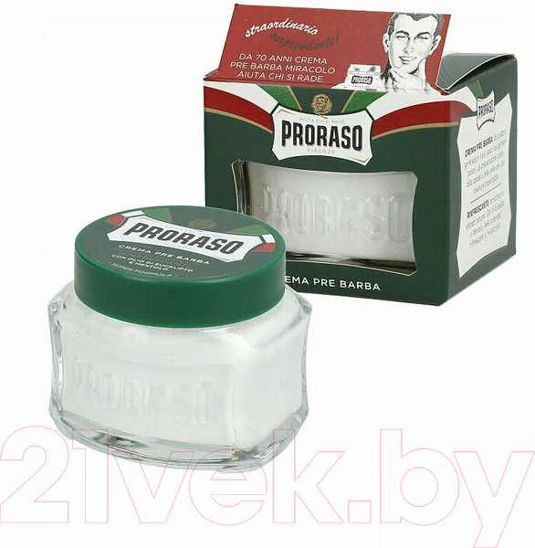Изображение товара Крем для бритья Proraso Освежающий с маслом эвкалипта и ментолом (100мл)