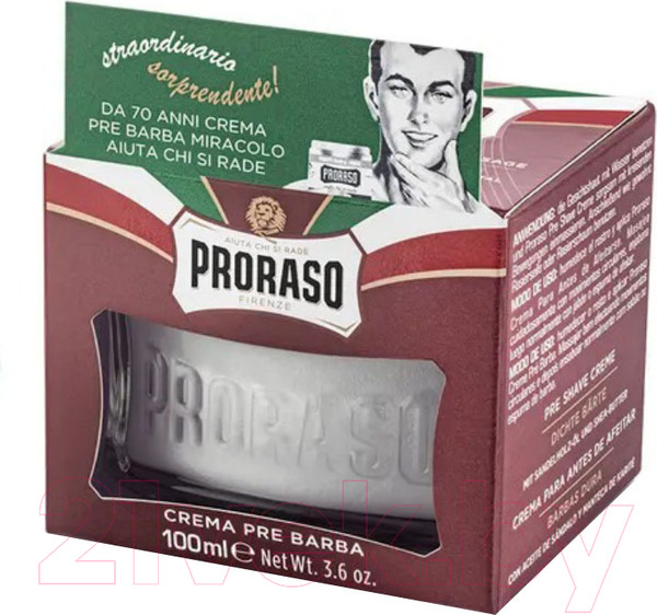 Изображение товара Крем для бритья Proraso Питательный с маслом сандала и маслом ши (100мл)