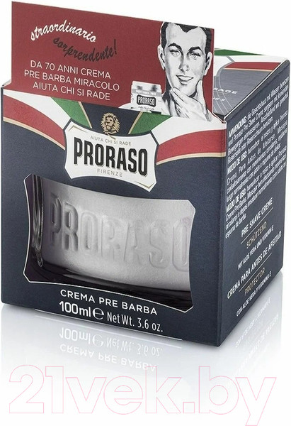 Изображение товара Крем для бритья Proraso Защитный с алоэ и витамином Е (100мл)