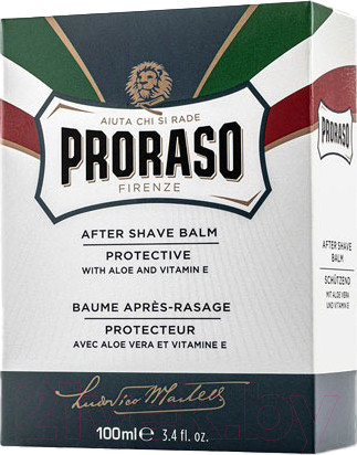 Изображение товара Бальзам после бритья Proraso  Защитный с алоэ и витамином Е (100мл)