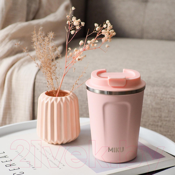 Изображение товара Термокружка Miku TH-MG-380P (380мл, розовый)
