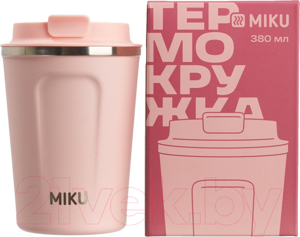 Изображение товара Термокружка Miku TH-MG-380P (380мл, розовый)