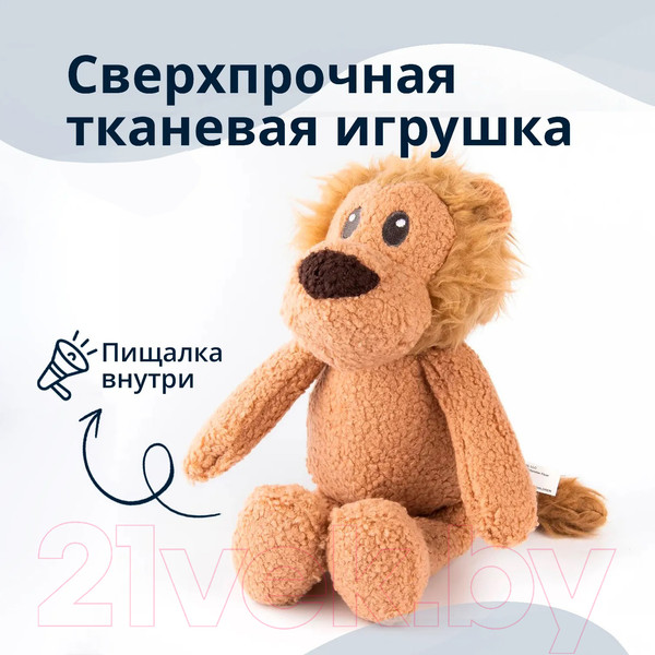 Изображение товара Игрушка для собак MPG brands Tufflove Лев / WB24286-VA (бежевый)