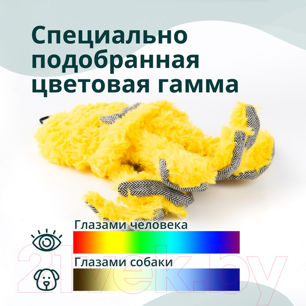 Изображение товара Игрушка для собак MPG brands Elder Club Медуза желтая / WB27156-VA