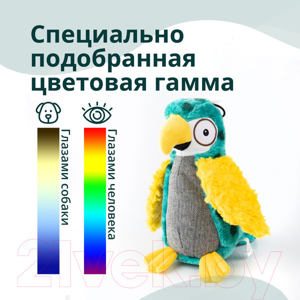 Изображение товара Игрушка для собак MPG brands Elder Club Разноцветный попугай / WB27154-M-VA